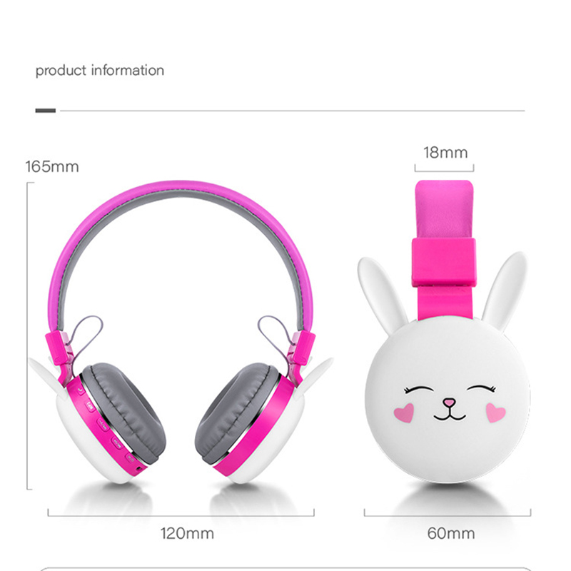 Bakeey-bluetooth-V50-Headphones-HD-Stereo-TF-Card-Wireless-Foldable-Headset-Cartoon-Animal-Rabbit-Ca-1808678-8