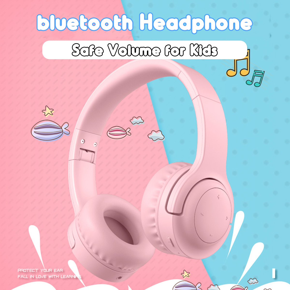 Picun-E3-Portable-Foldable-Kids-Headphone-bluetooth-Wireless-Headset-Built-in-Mic-with-Type-C-Chargi-1615886-1