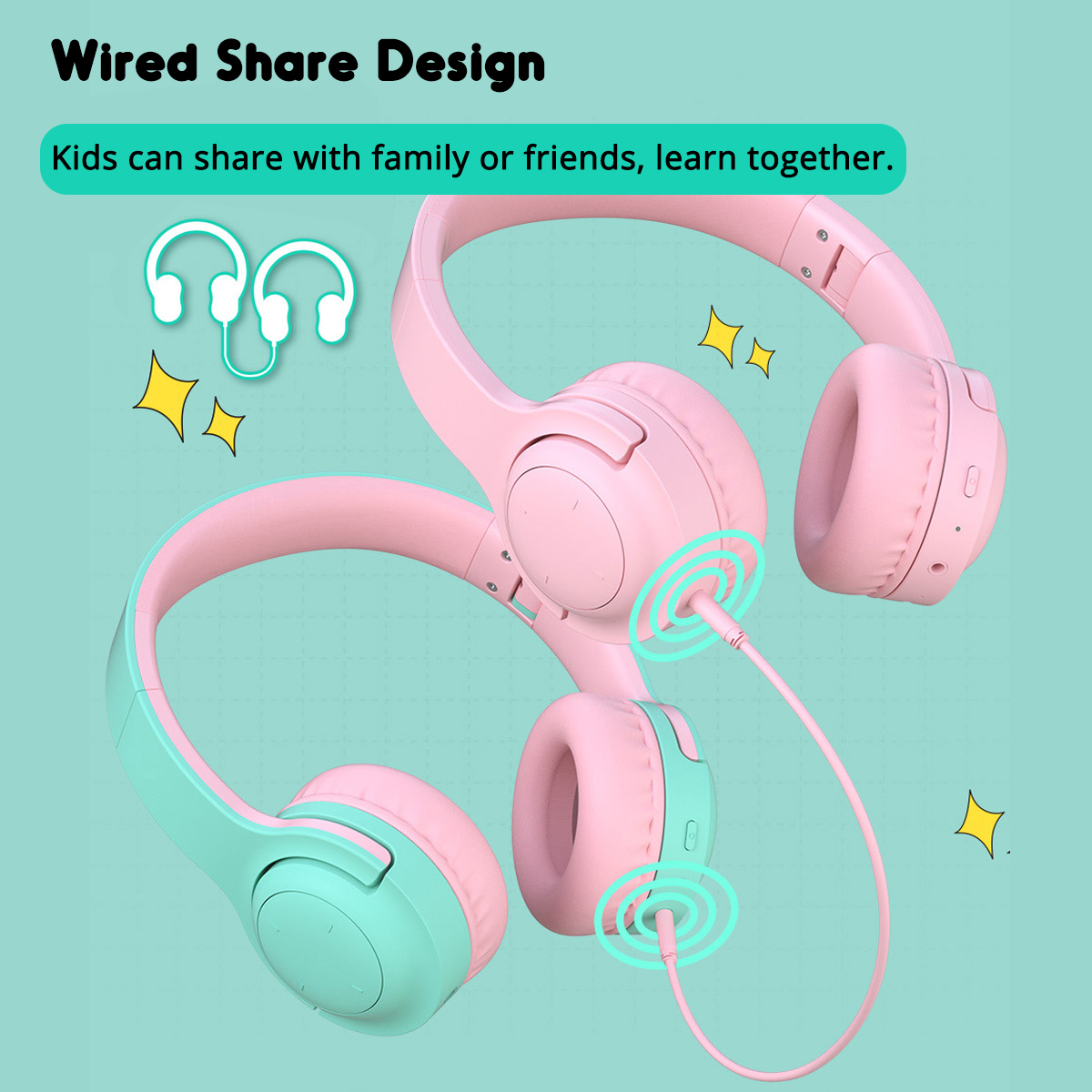 Picun-E3-Portable-Foldable-Kids-Headphone-bluetooth-Wireless-Headset-Built-in-Mic-with-Type-C-Chargi-1615886-7