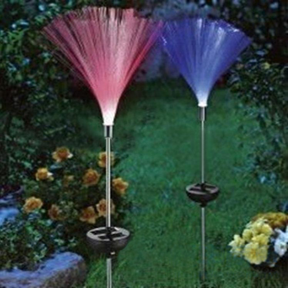 12V-2pcs-Solar-Power-Color-Change-Path-Lights-LED-Garden-Lawn-Spot-Lamp-Outdoor-Yard-1162707-4