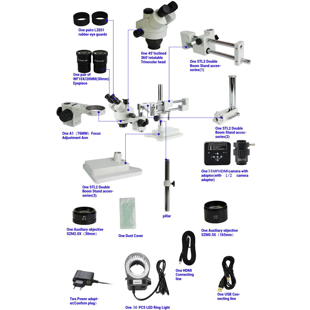 35X-7X-45X-90X-Double-Boom-Stand-Zoom-Simul-Focal-Trinocular-Stereo-Microscope34MP-Camera-Microscope-1533615-8