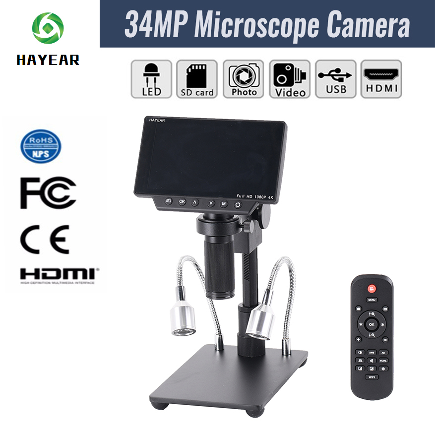 HAYEAR-HY-1080-34MP-4K-Soldering-Microscopes-Camera-Industrial-Maintenance-Digital-Display-Electroni-1558907-1