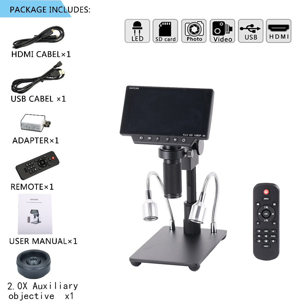 HAYEAR-HY-1080-34MP-4K-Soldering-Microscopes-Camera-Industrial-Maintenance-Digital-Display-Electroni-1558907-2