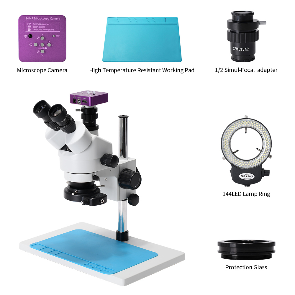 HAYEAR-HY-5130-7X-45X-Simul-Focal-Trinocular-Stereo-Microscope-51MP-HDMI-Digital-USB-Industry-Micros-1929051-8