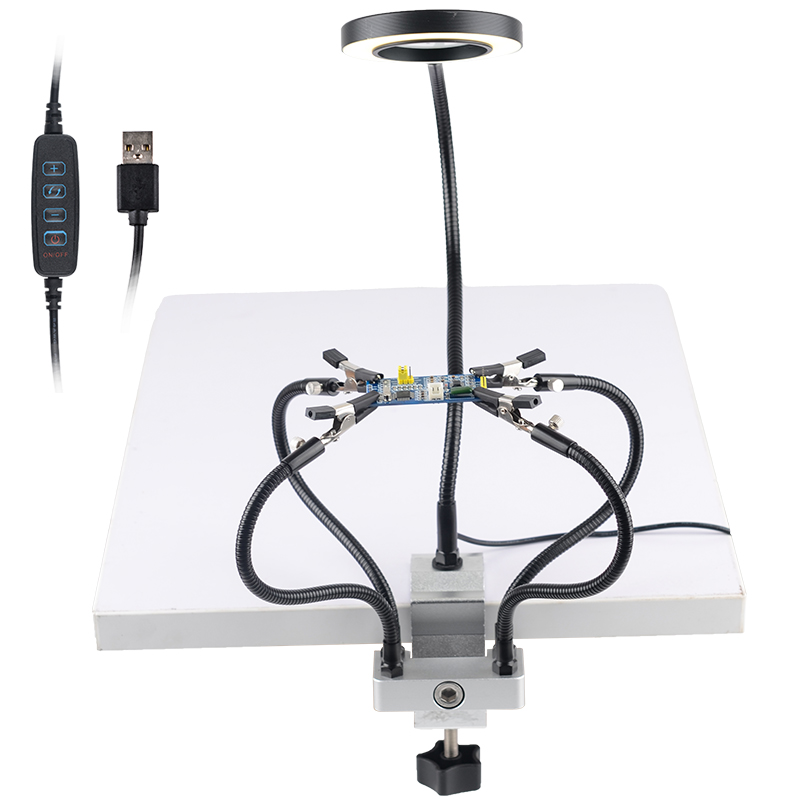 Universal-Arm-Desk-LED-Light-Magnifying-Glass-3-Colors-Illuminated-Magnifier-Lamp-360deg--Light-Repa-1858071-12