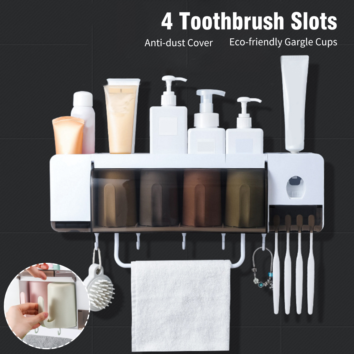 Automatic-Toothpaste-Dispenser-Toothbrush-Holder-Wall-Mounted-Storage-Stand--234-Cups-1664832-4