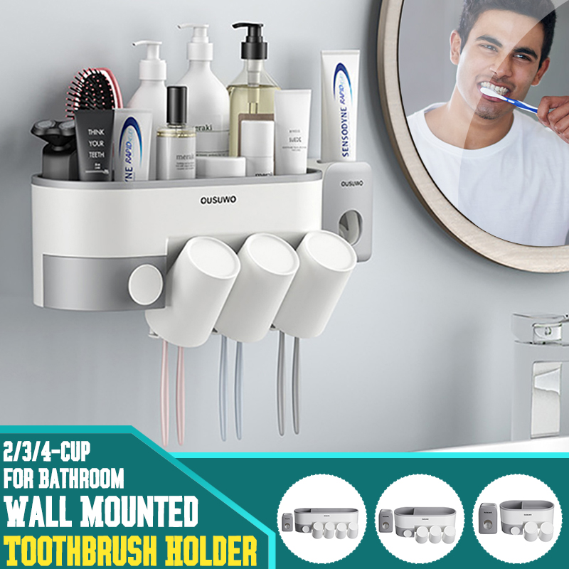 Multifunctional-Wall-mounted-Toothbrush-Holder-Toothpaste-Dispenser-Bathroom-Storage-Organizer-1663759-1