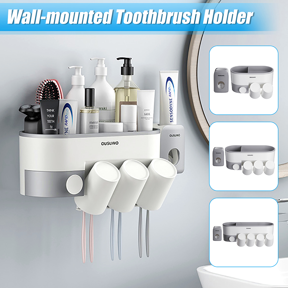 Multifunctional-Wall-mounted-Toothbrush-Holder-Toothpaste-Dispenser-Bathroom-Storage-Organizer-1663759-3