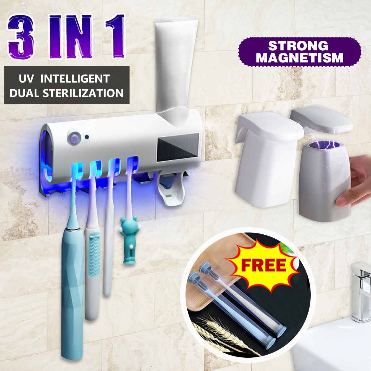 Solar-Charging-Infrared-Toothbrush-Sterilizer-Holder-Automatic-Toothpaste-Dispenser-Magnetic-Suction-1622988-1