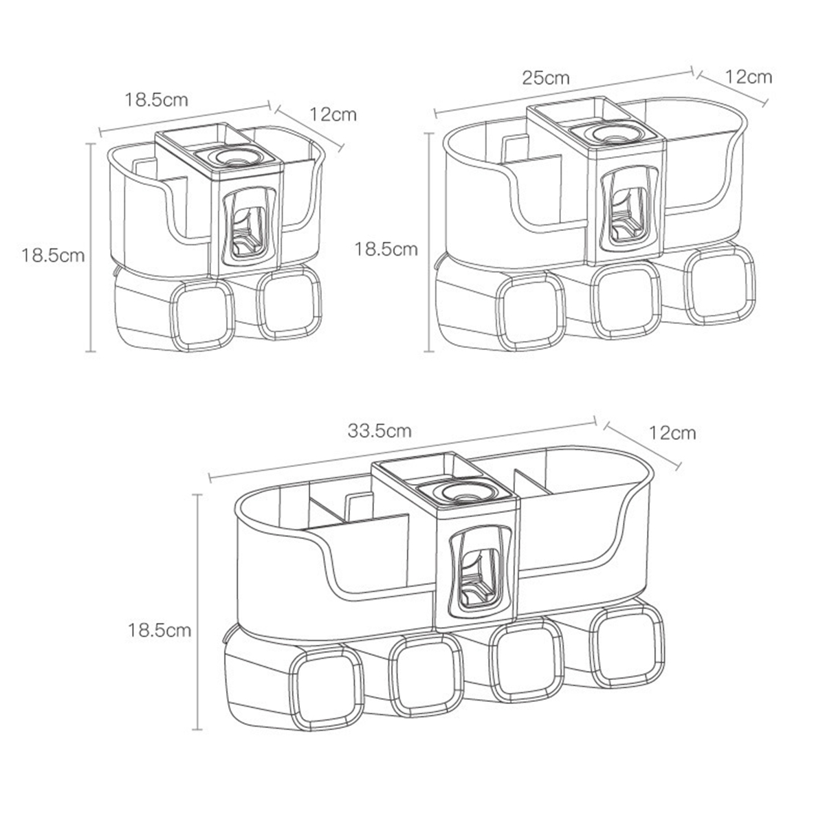 Wall-Mount-Toothbrush-Holder-Auto-Toothpaste-Dispenser-234-Cup-Holder-Organizer-Set-1696207-9