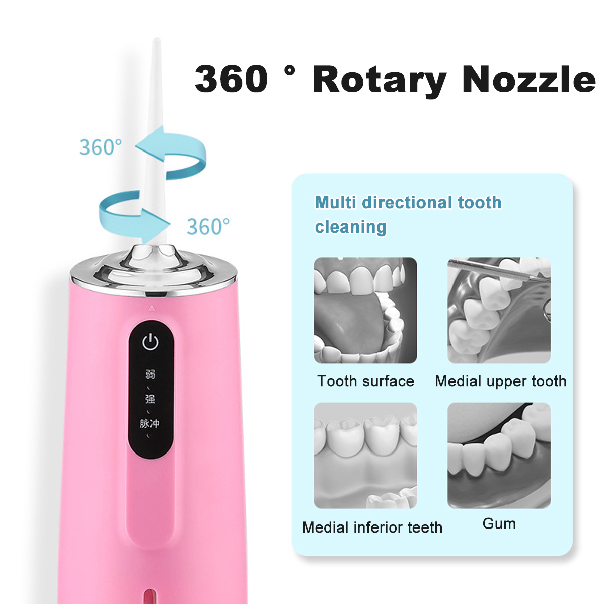 240ml-3-Modes-Cordless-Electric-Oral-Irrigator-Waterproof-USB-Rechargeable-Teeth-Water-Flosser-Tooth-1893394-8