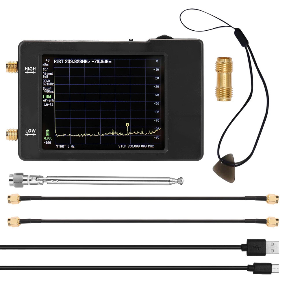 100kHz-350MHz-28-Inch-Handheld-Two-Inputs-Tiny-Spectrum-Analyzer-Touch-Screen-Spectrum-Analyzer-100--1824664-1