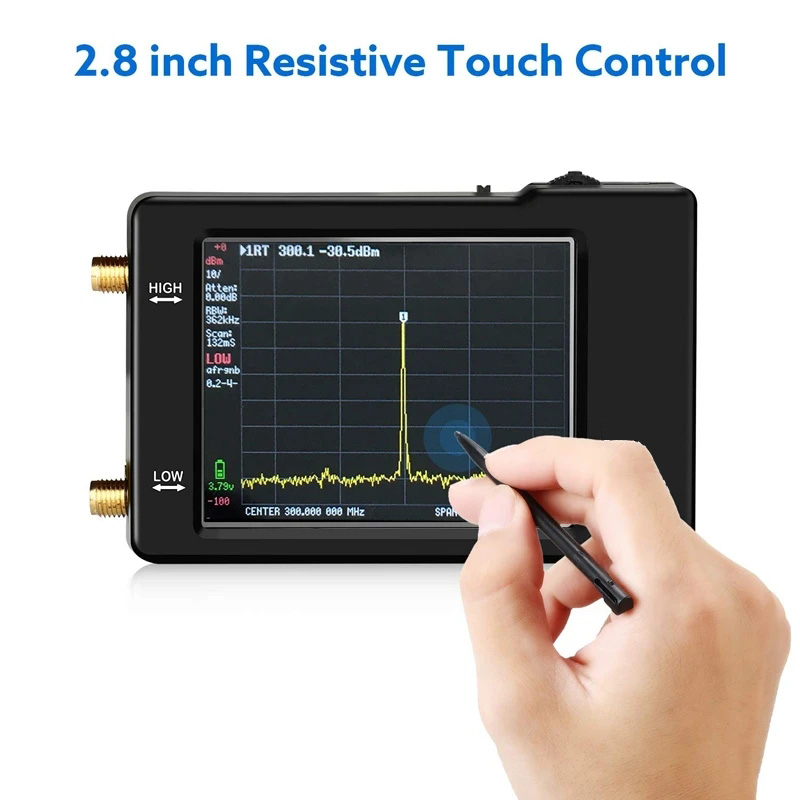 100kHz-350MHz-28-Inch-Handheld-Two-Inputs-Tiny-Spectrum-Analyzer-Touch-Screen-Spectrum-Analyzer-100--1824664-6