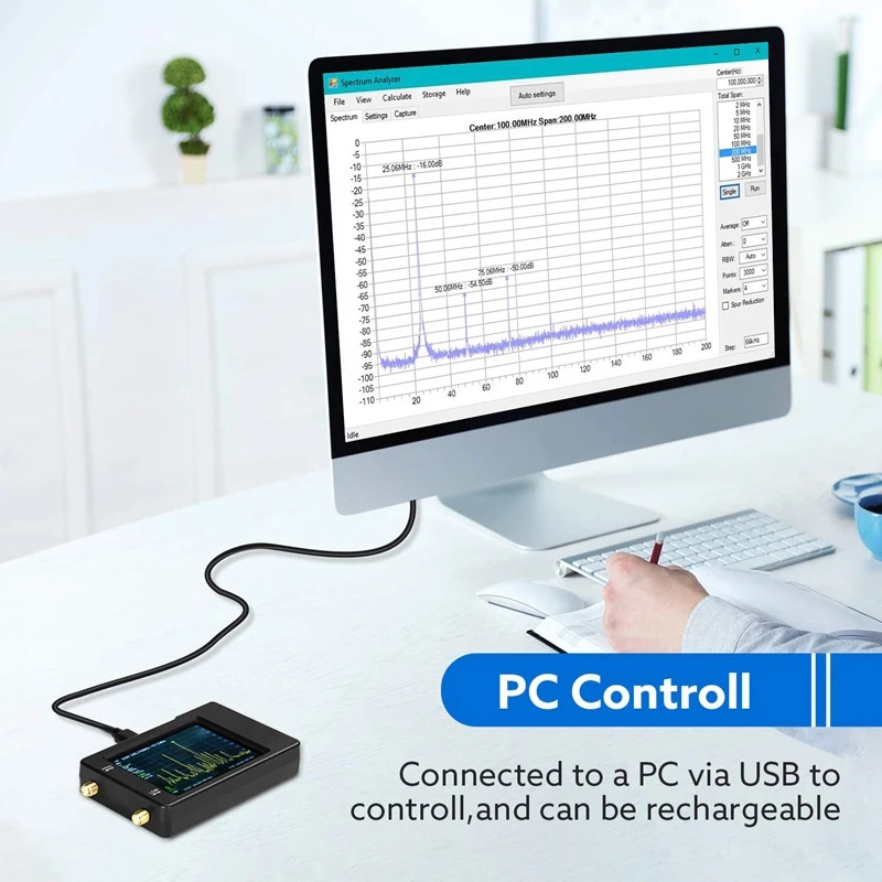 100kHz-350MHz-28-Inch-Handheld-Two-Inputs-Tiny-Spectrum-Analyzer-Touch-Screen-Spectrum-Analyzer-100--1824664-7