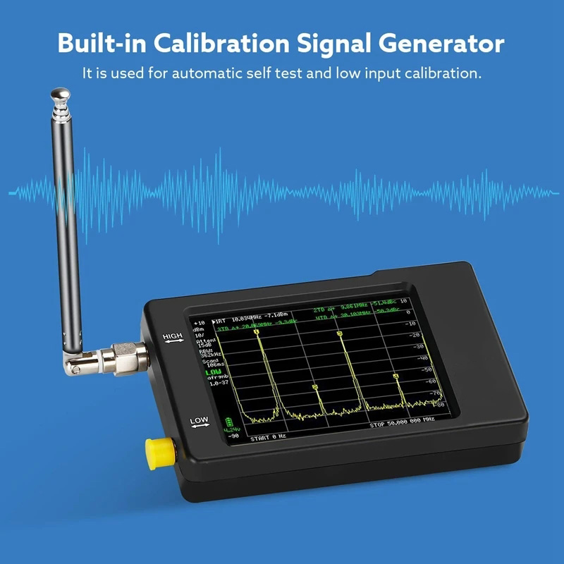 100kHz-350MHz-28-Inch-Handheld-Two-Inputs-Tiny-Spectrum-Analyzer-Touch-Screen-Spectrum-Analyzer-100--1824664-9