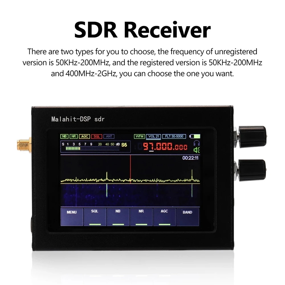 400MHz-2GHz-Malachite-SDR-Radio-DSP-SDR-Receiver-35quot-Touch-Screen-AMSSBNFMWFM-Analog-Modulated-1822923-8