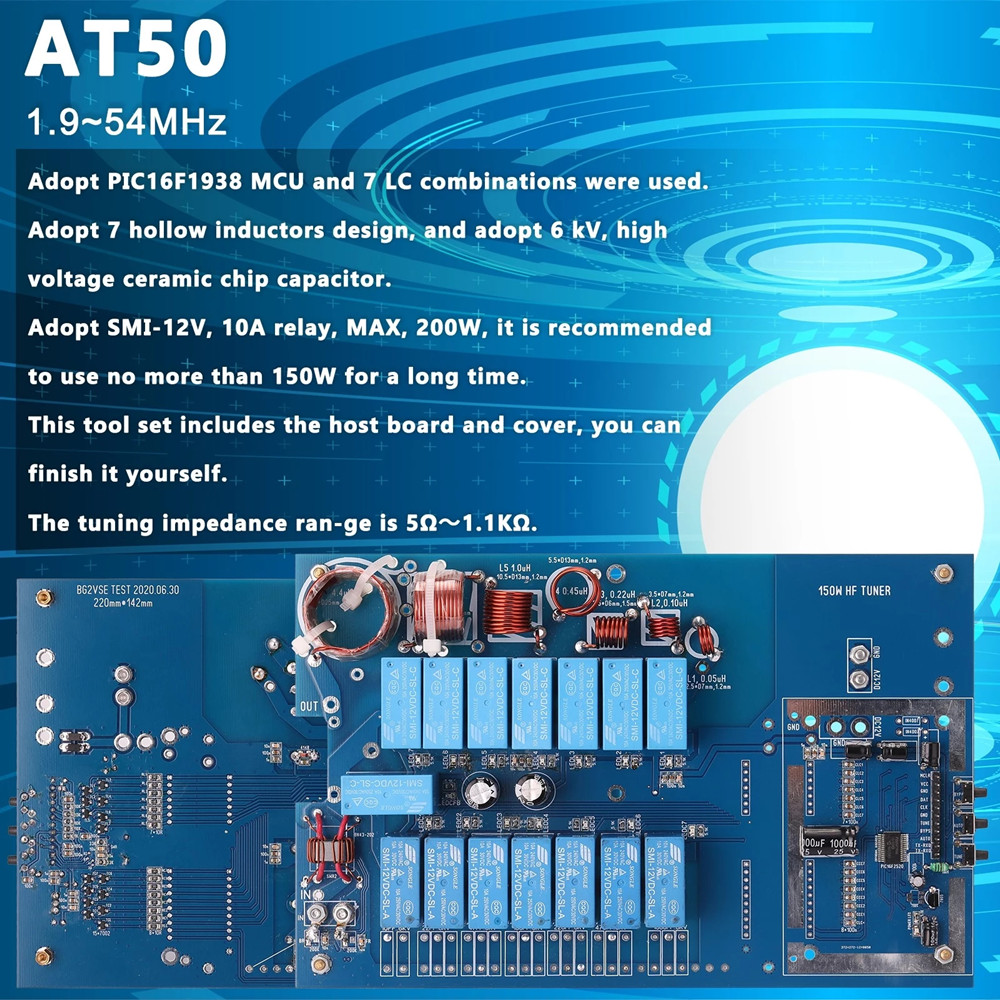 AT50-150W-19-54MHz-HF-Shortwave-Automatic-Antenna-Tuner-with-Housing-Assembled--ATU100-ATU-100-Serio-1825506-2