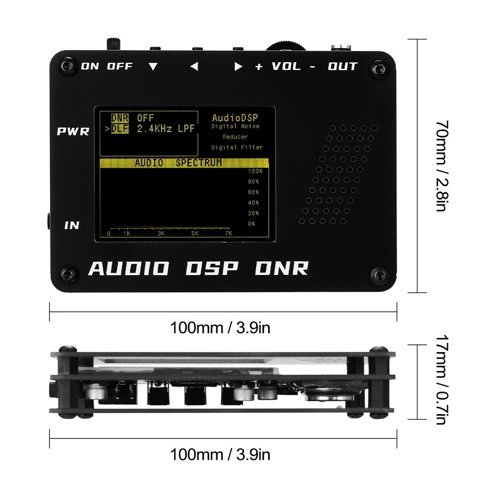 Audio-DSP-Noise-Reducer-DNR-Digital-Filter-SSB-CW-Ham-Radio-ICO-M-FT-817-857-897-KX3-FT-818--Speaker-1814161-3