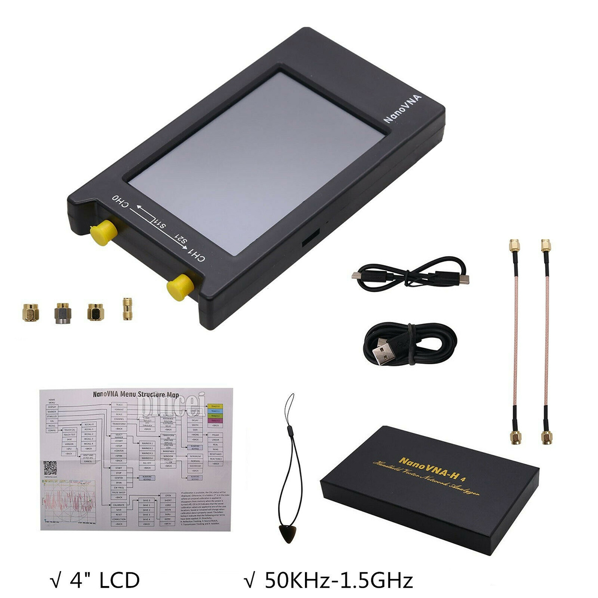 NanoVNA-H4-4quot-LCD-50KHz15GHz-VNA-HF-VHF-UHF-UV-Vector-Network-Analyzer-1641897-9