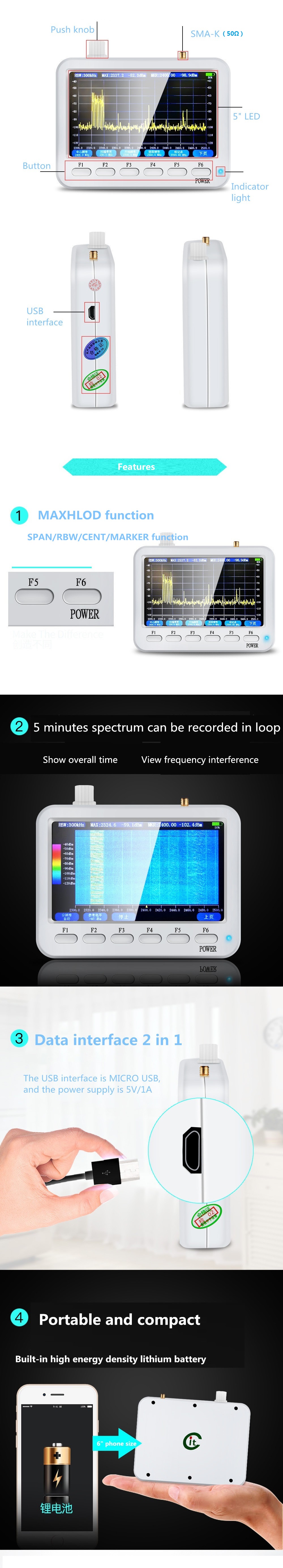 XT-127-Portable-Spectrum-Analyzer-Signal-Frequency-Measuring-Instrument-10-2700MHz-WIFI-Radio-RFID-R-1732542-4