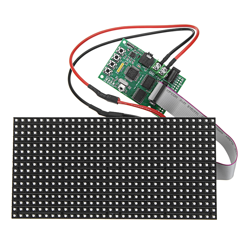 16X32-Colorful-Multifunctional-Clock-Music-Spectrum-LED-Lights-Display-Assembled-Dot-Matrix-Board-1279776-1