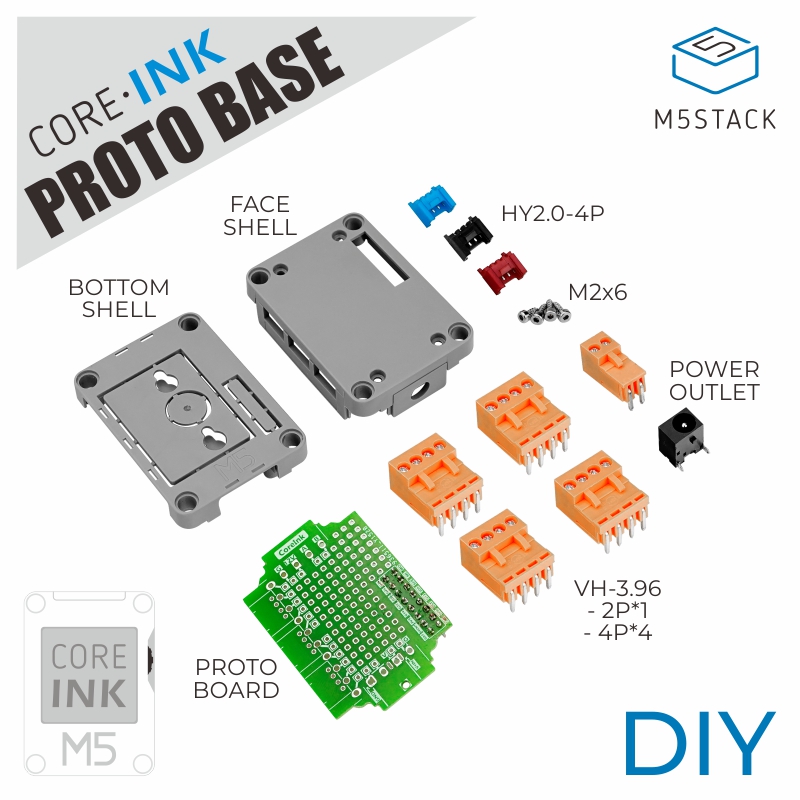 M5Stack-CoreInk-Compatible-Stackable-Circuit-DIY-Expansion-Kit-Prototype-Design-Moudel-1851660-1
