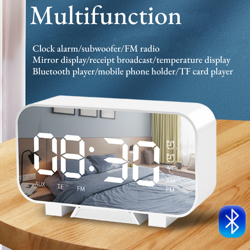 Multifunctional-bluetooth-51-Subwoofer-Speaker-with-Alarm-Clock-Mirror-Clock-Temperature-Display-Bri-1911857-5