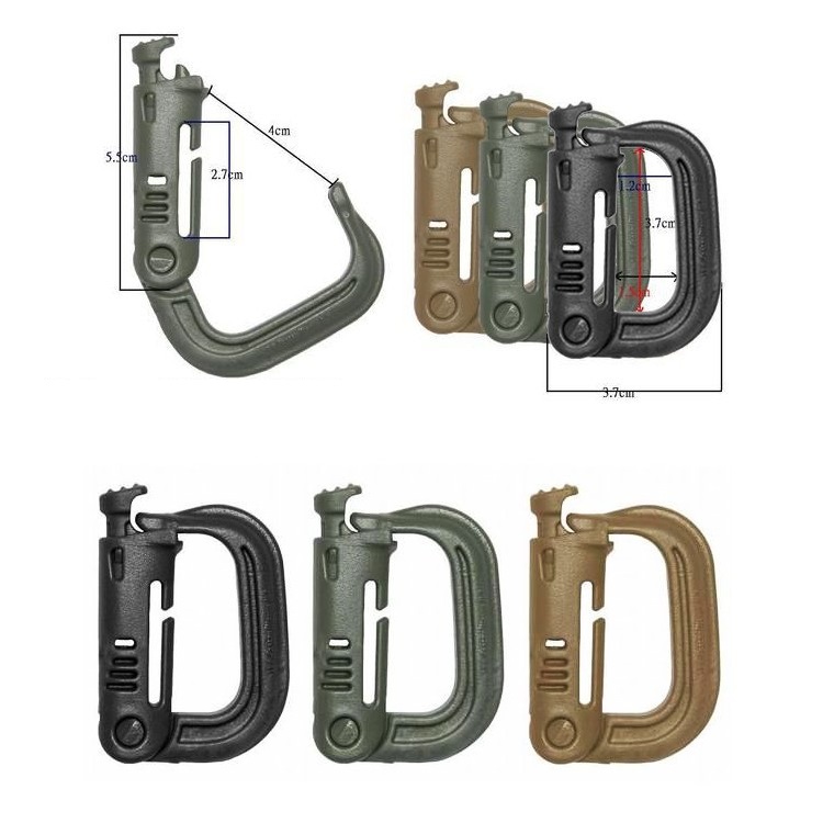1-Piece-MOLLE-ITW-Nexus-GrimLoc-D-Ring--Locking-Clips-4-Colors-for-Optional-1000599-1