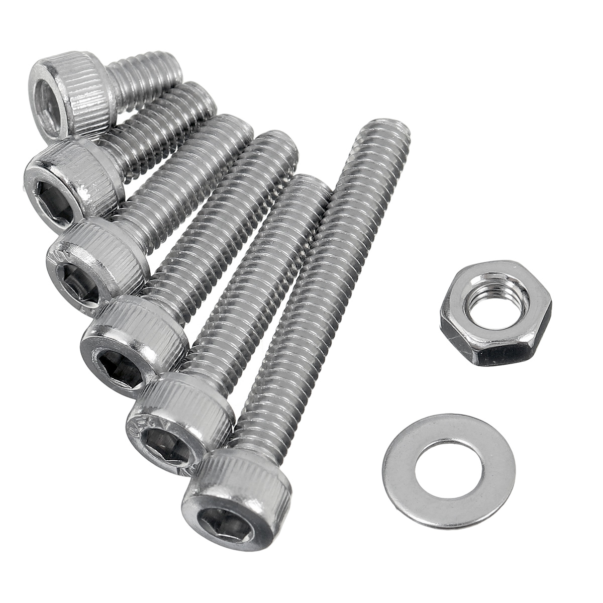 1080PCS500PCS-Stainless-Steel-Screw-Socket-Nut-Round-Head-M2-M3-M4-M5-Kit-Set-1722526-11