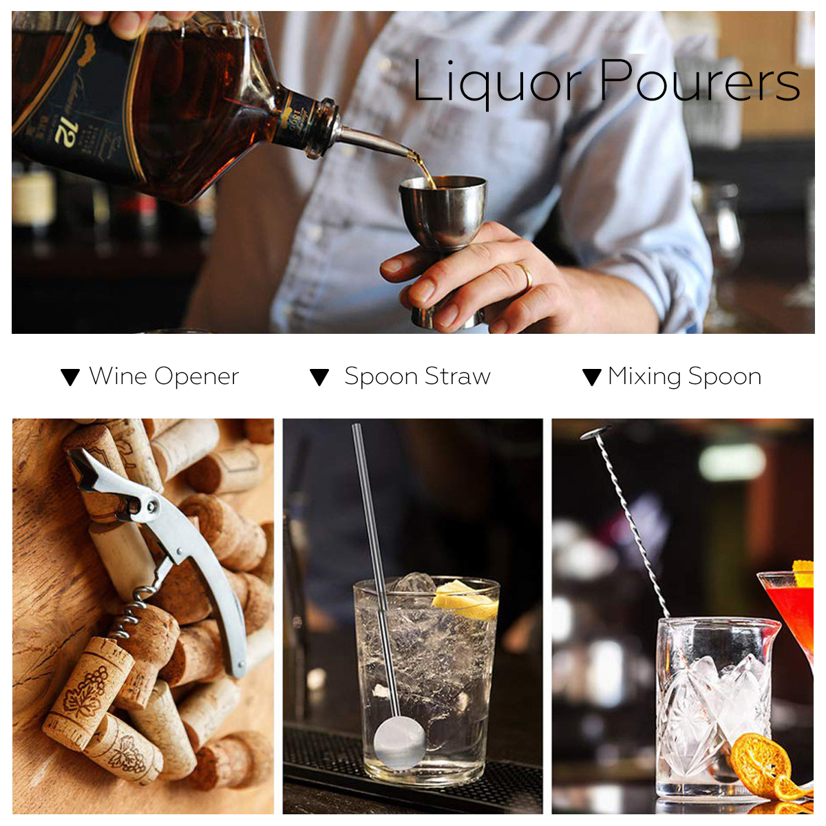 14Pcs-Stainless-Steel-Cocktail-Shaker-Set-Bar-Mixer-Drink-Bartender-Tool-Home-1728110-3