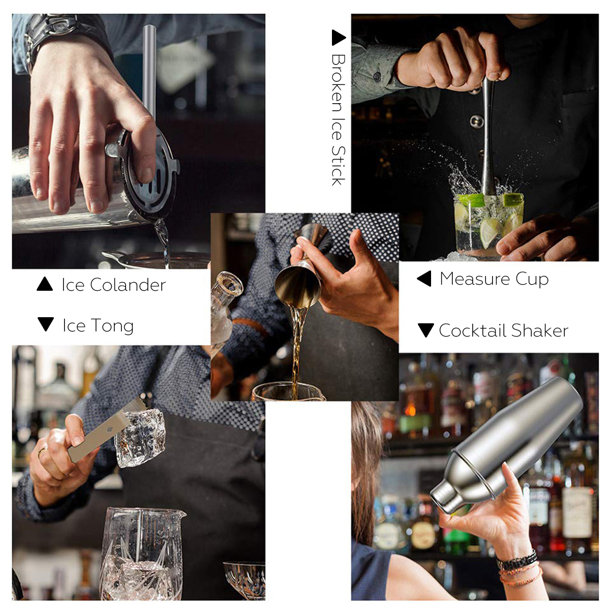 14Pcs-Stainless-Steel-Cocktail-Shaker-Set-Bar-Mixer-Drink-Bartender-Tool-Home-1728110-4