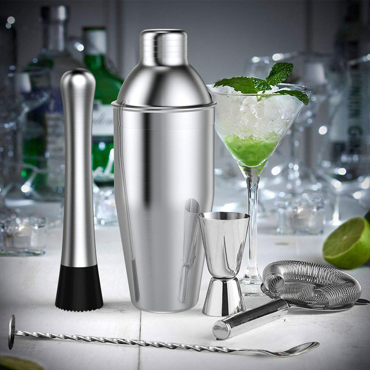 14Pcs-Stainless-Steel-Cocktail-Shaker-Set-Bar-Mixer-Drink-Bartender-Tool-Home-1728110-5