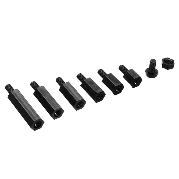 180pcs-M3-Nylon-Black-M-F-Hex-Spacers-Screw-Nut-Assortment-Kit-951950-5