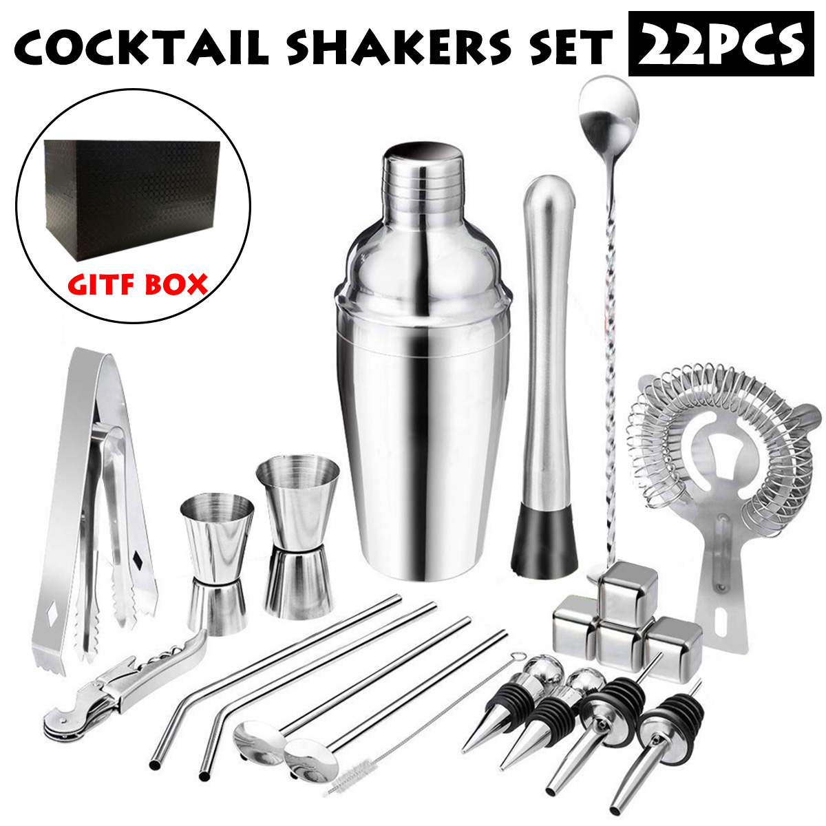 22Pcs-Cocktail-Shakers-Stainless-Steel-Barware-Bar-Bartender-Tool-550750ml-1735475-2
