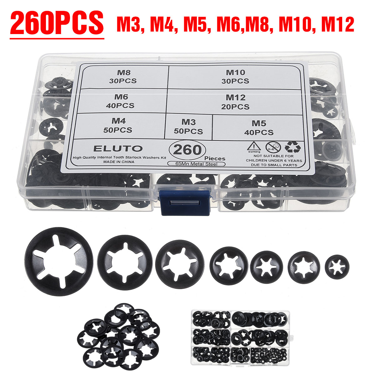 260Pcs-Starlock-Washers-Push-On-Lock-Star-Nut-Fastener-Clips-Lock-Set-M3-M12-1752174-1