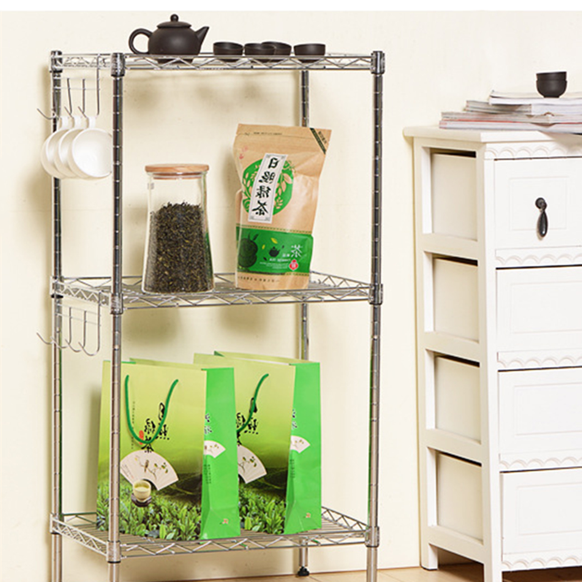 3-Tiers-Carbon-Steel-Kitchen-Rack-Microwave-Oven-Storage-Shelf-Rack-Holder-Organizer-1628685-10