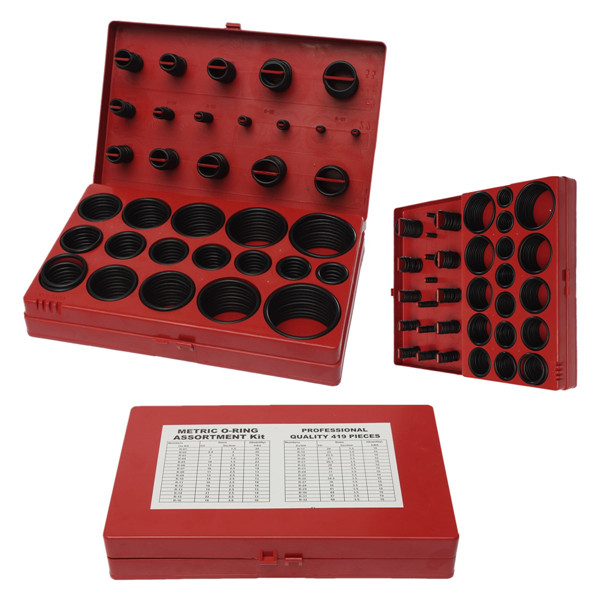 419-Pieces-Rubber-O-Ring-Seal-Plumbing-Garage-Assortment-Set-With-Case-973711-11