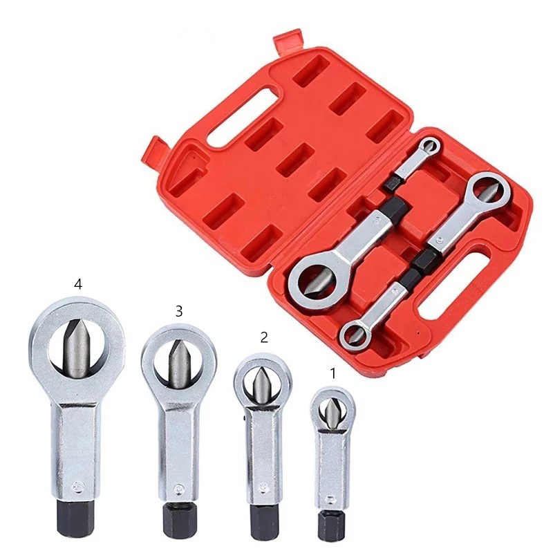 4PCS-Set-9-27mm-Heavy-Duty-Nuts-Splitter-Tools-Set-Nut-Breaker-Tool-Durable-Portable-Manual-Remover--1928772-1