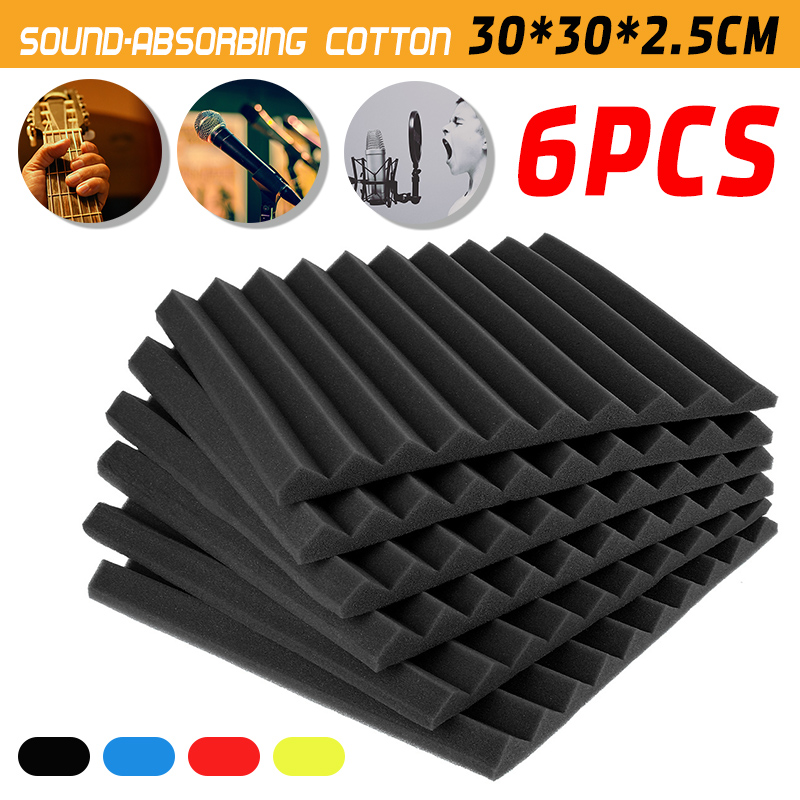6Pcs-30x30x25cm-Soundproofing-Foam-Acoustic-Wall-Panels-Studio-Soundproof-Foam-1769303-1