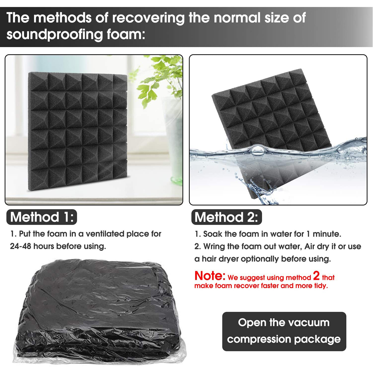 6Pcs-Acoustic-Foams-Studio-Soundproofing-Wedges-Tiles-Black--Blue-12x12x2inch-1749892-6