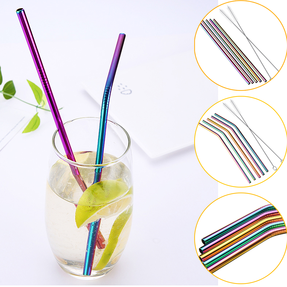 7PCS-Premium-Stainless-Steel-Metal-Drinking-Straw-Reusable-Straws-Set-With-Cleaner-Brushes-1347731-1