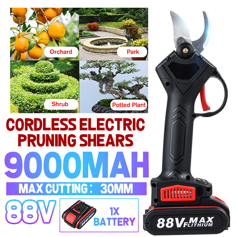 88V-Cordless-Rechargeable-Electric-Pruning-Shears-Secateur-Branch-Cutter-Scissor-1729231-1