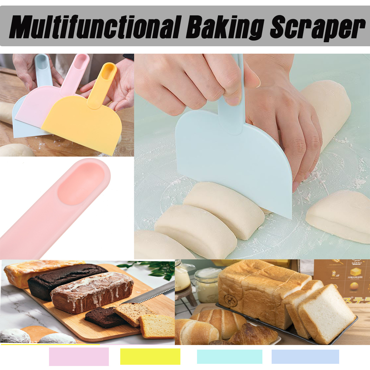 Baking-Tools-Cutter-Multifunctional-Pastry-Bread-Spoon-Plastic-Dough-Scraper-1773577-2