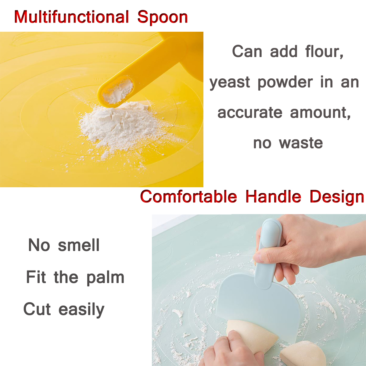 Baking-Tools-Cutter-Multifunctional-Pastry-Bread-Spoon-Plastic-Dough-Scraper-1773577-5