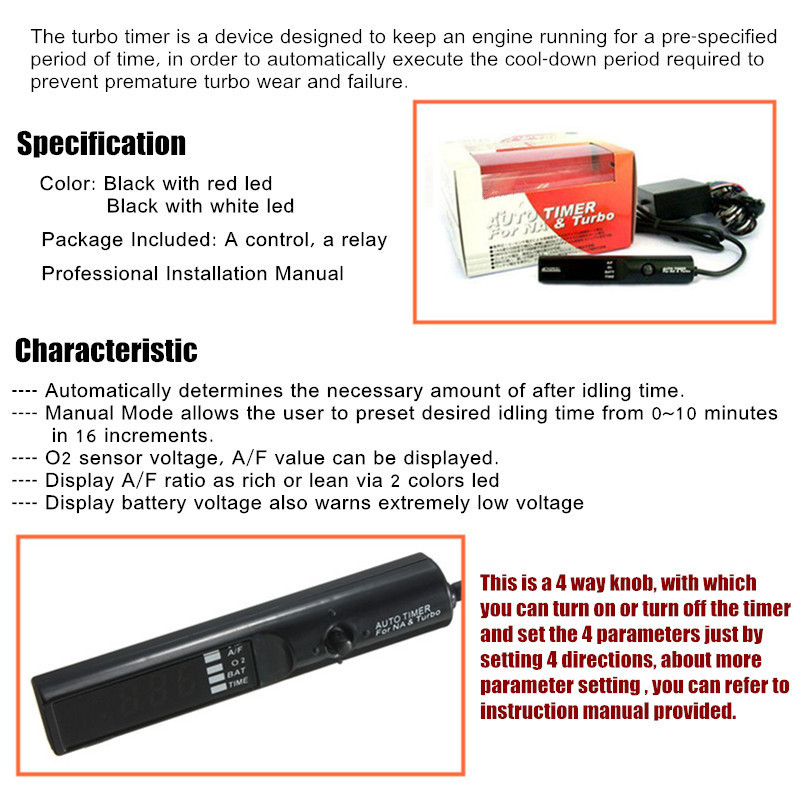 Digital-LCD-Universal-Auto-Turbo-Timer-for-Turbo--NA-Black-Pen-Control-RedWhite-LED-993352-8
