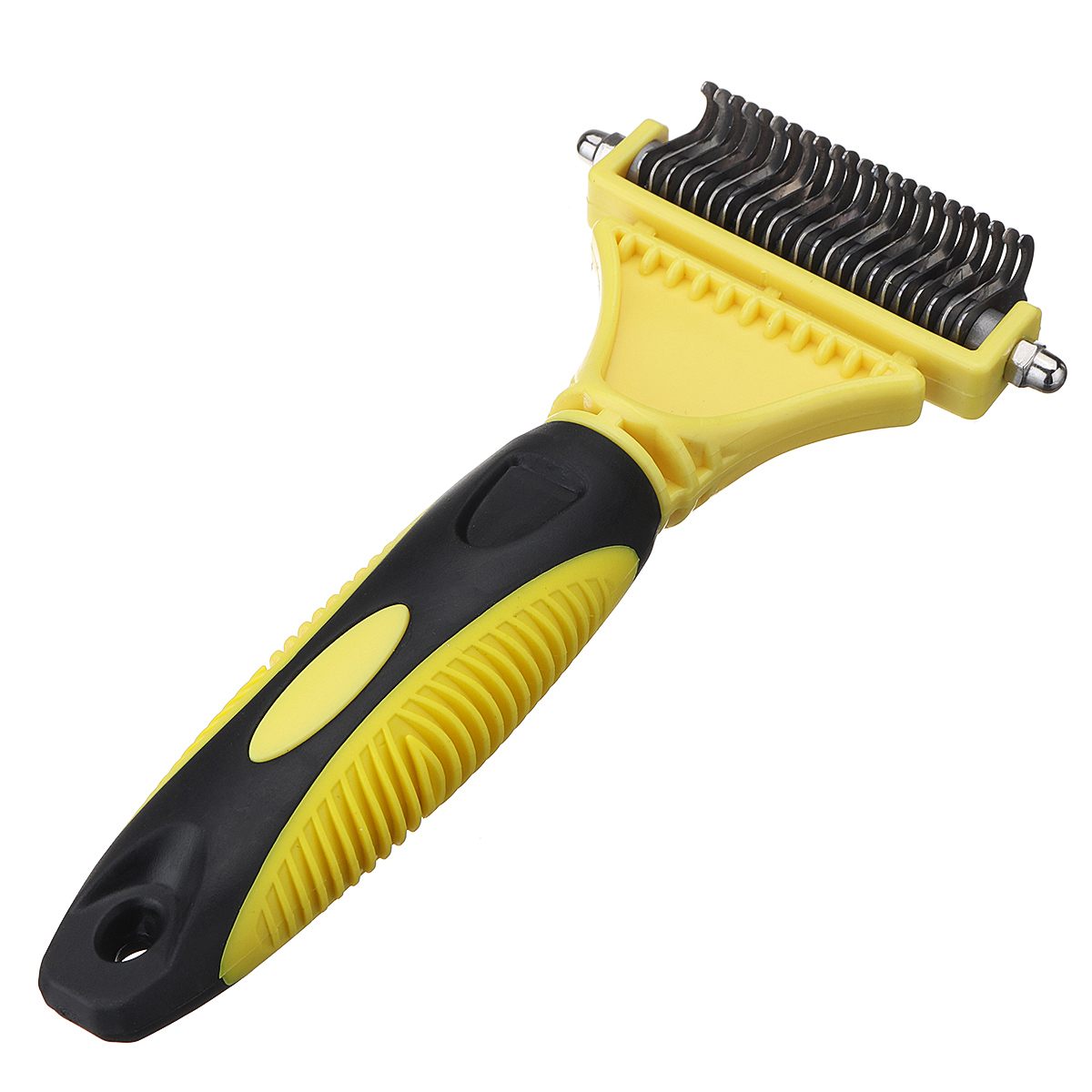 Double-Sides-Pet-Dog-Fur-Brush-Comb-Dog-Cat-Grooming-Deshedding-Trimmer-Tool-Pet-Rake-1223-Blades-1307864-4