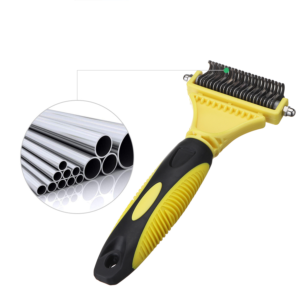 Double-Sides-Pet-Dog-Fur-Brush-Comb-Dog-Cat-Grooming-Deshedding-Trimmer-Tool-Pet-Rake-1223-Blades-1307864-8