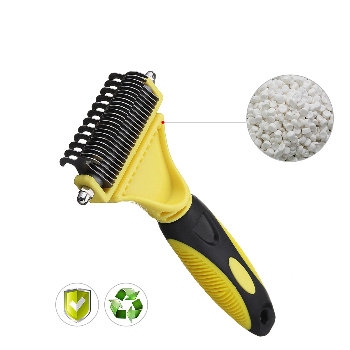 Double-Sides-Pet-Dog-Fur-Brush-Comb-Dog-Cat-Grooming-Deshedding-Trimmer-Tool-Pet-Rake-1223-Blades-1307864-9