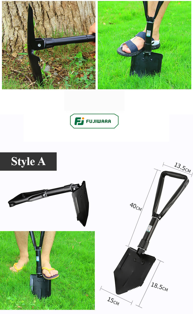 FUJIWARA-Multifunctional-Gardening-Shovel-Hoe-Foldable-Hiking-Device-Mini-Military-Survival-Tools-1747990-2