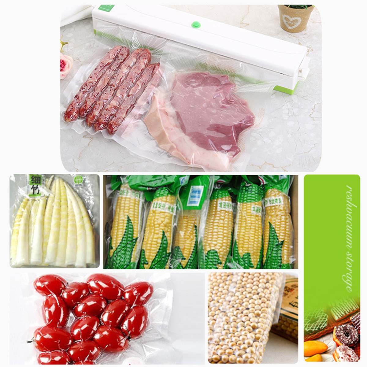 Household-Food-Vacuum-Sealer-Packaging-Machine-Film-Sealer-Including-10-Bags-1739729-3